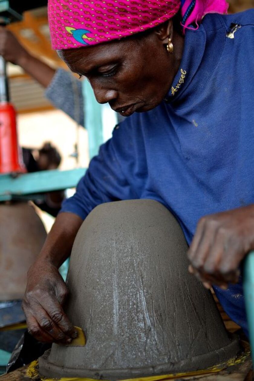 A local worker forming one of the filters