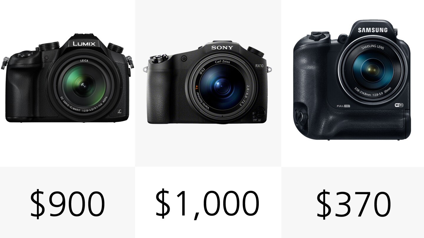 At $1,000 the Sony RX10 is the most expensive camera in our comparison