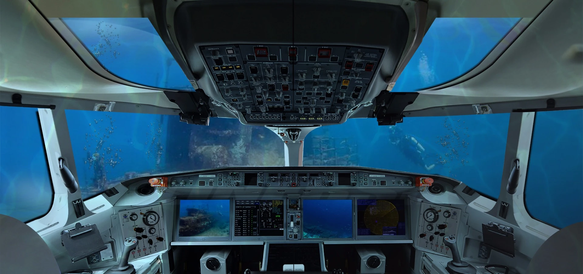 Rendering of the Nyek submarine cockpit
