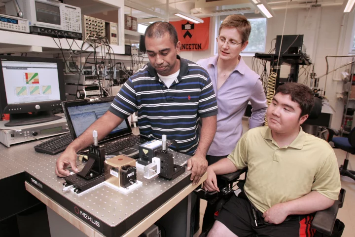 A new system developed at Princeton University allows diabetics to check blood glucose levels without a finger-prick test (Photo: Frank Wojciechowski)