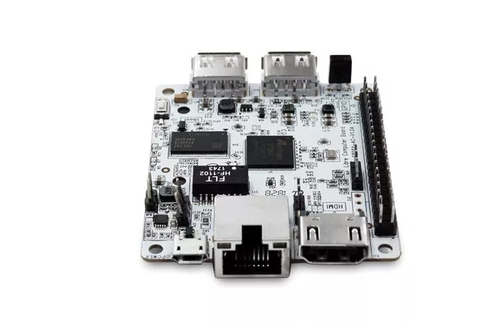 La Frite features a 40-pin expansion header, two USB 2 ports, a single HDMI 2.0 port, 100 Mb Ethernet and an IR receiver