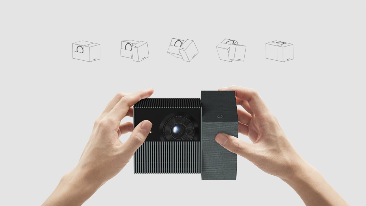The twisty side panel supports numerous projection angles