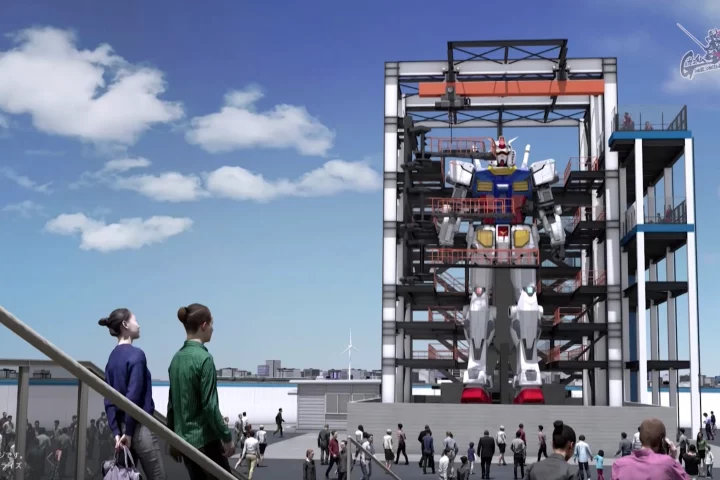 An 18-meter (60-ft) walking Gundam robot will be unveiled in Yokohama this October