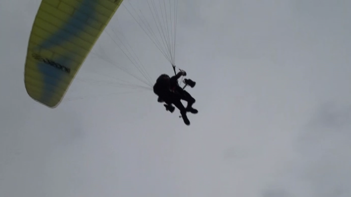 Paragliding test