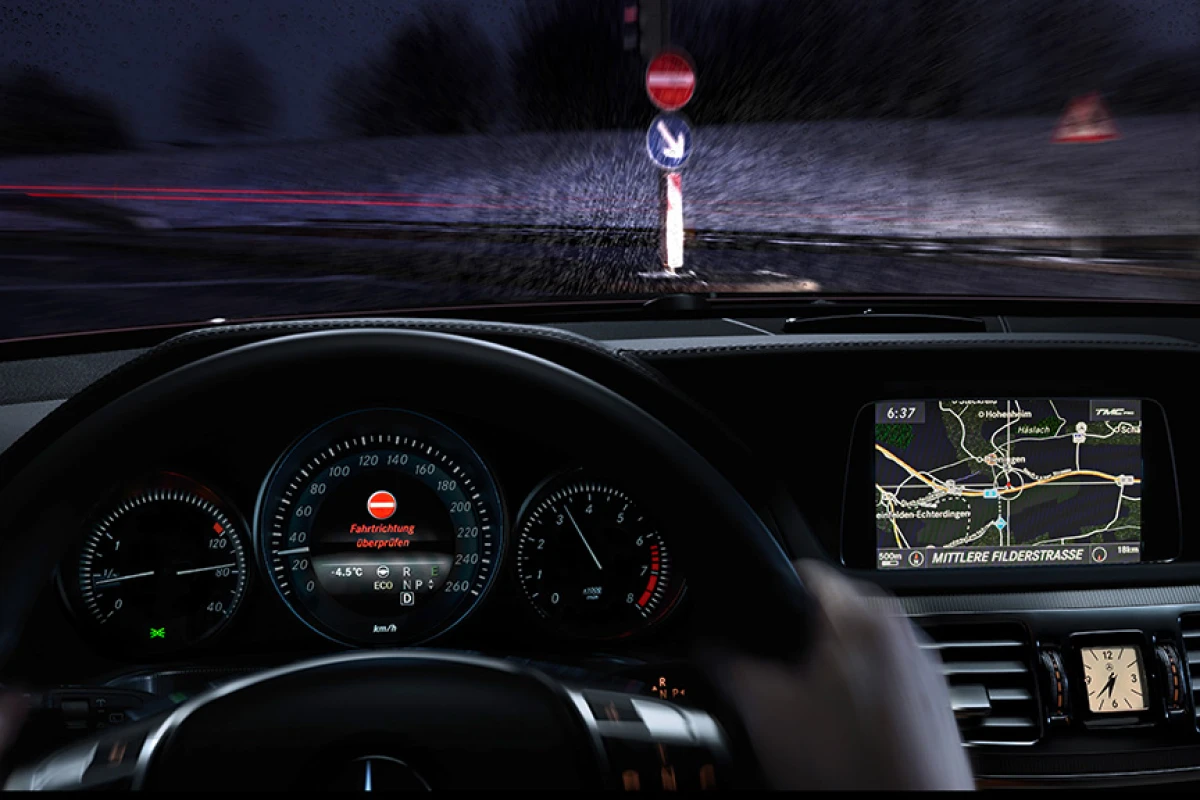 Mercedes-Benz's new traffic sign assistance system now recognizes no-overtaking zones and no-entry signs