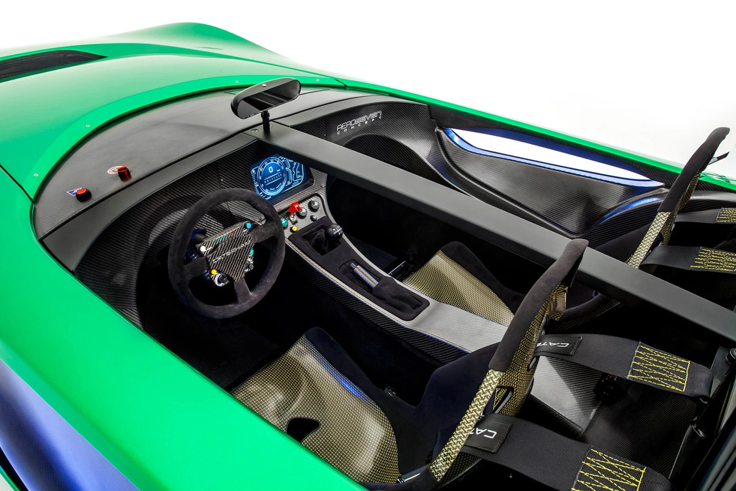 The dashboard has an interactive digital display