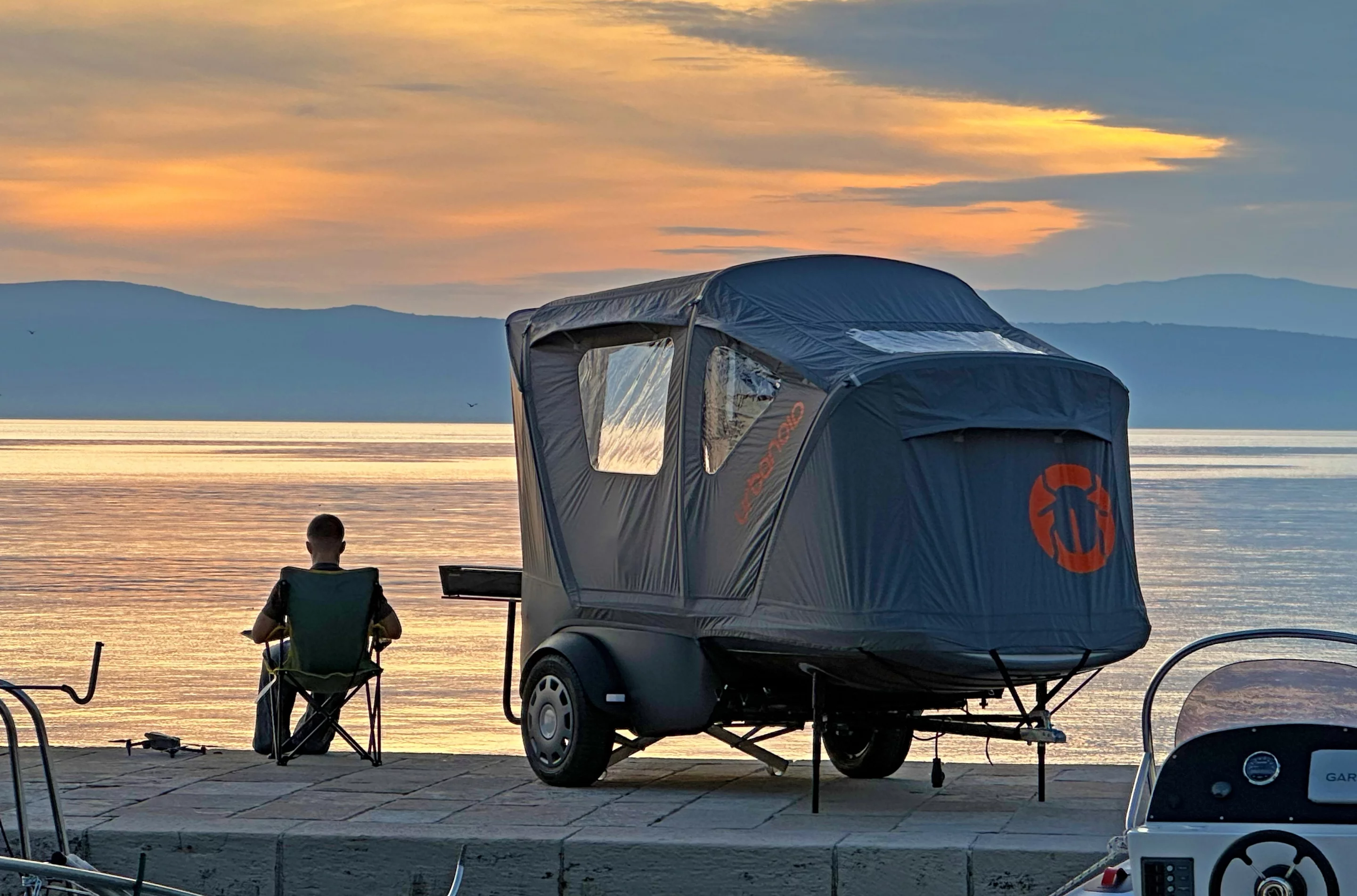 You don't have to camp at the marina, but Urbanoid makes a strong case for it