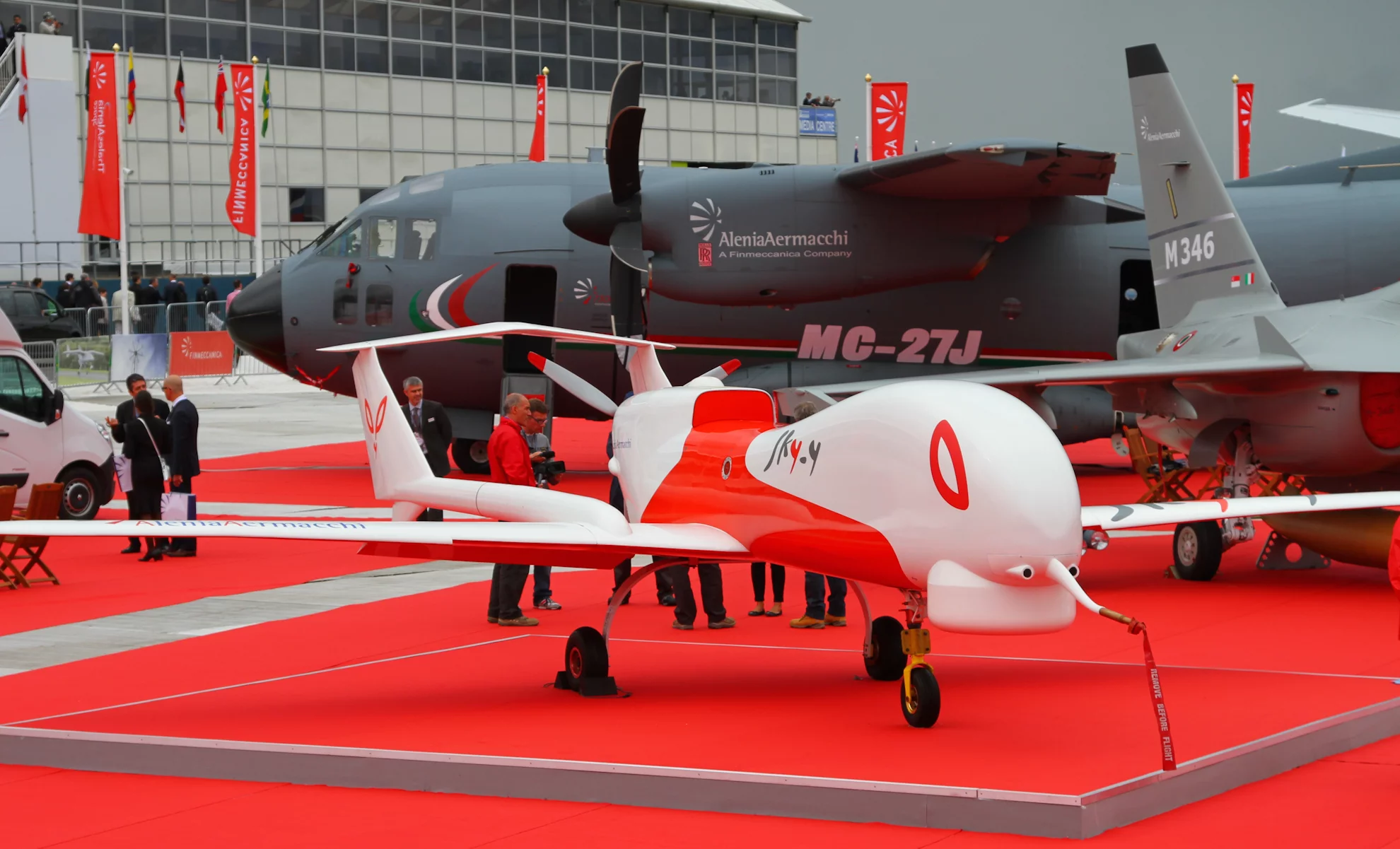 Alenia Sky-Y UAV static display (Photo: Gizmag)