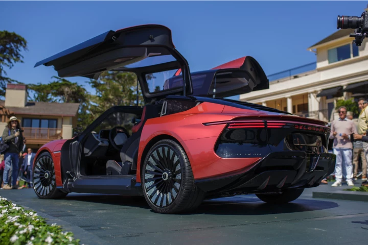 The revived Delorean shows the all-new Alpha5