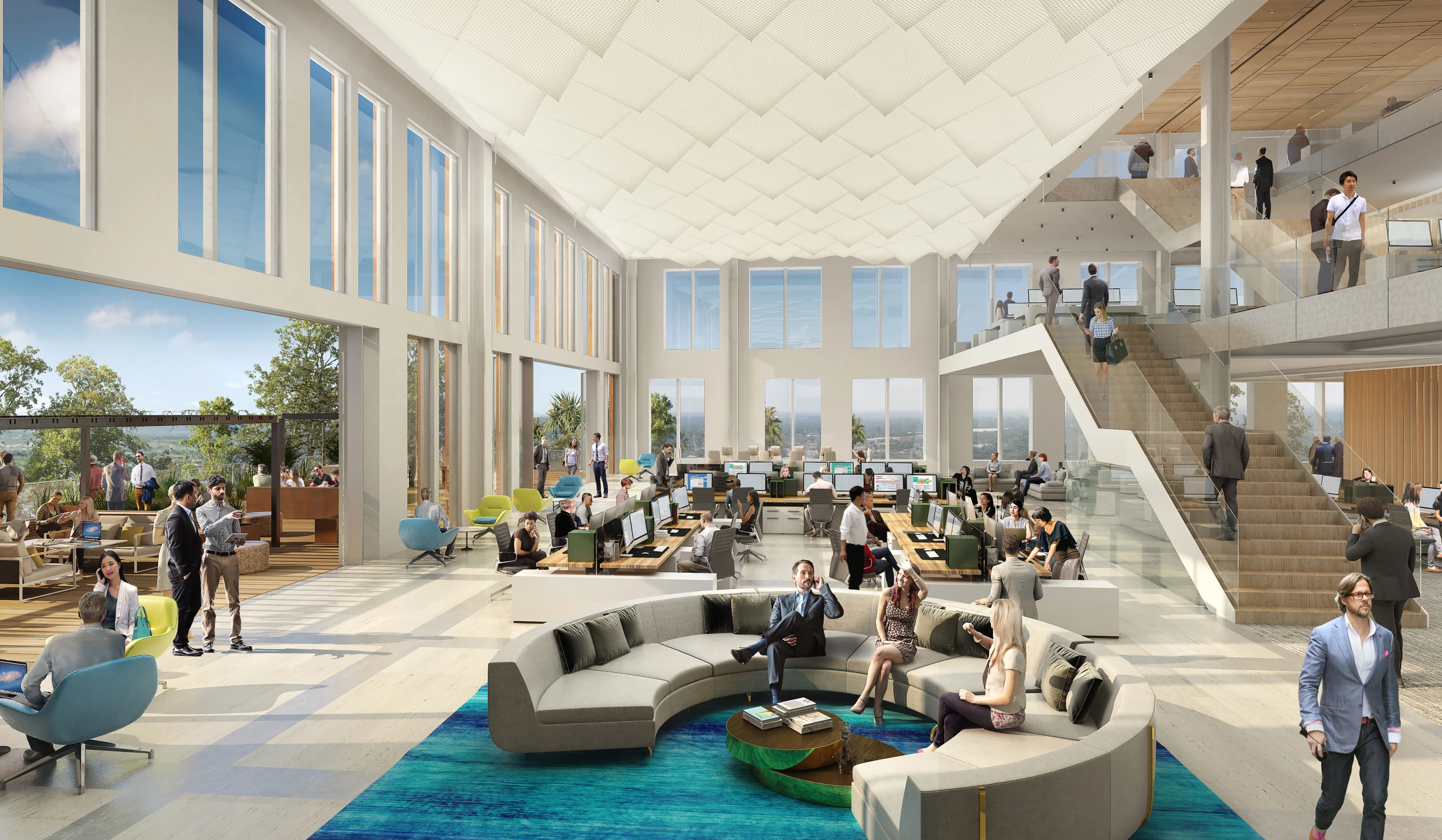 Platform 16's terrace areas will be positioned so as to maximize daylight inside and the interior spaces will have open and flexible floorplans, allowing for multiple layouts inside
