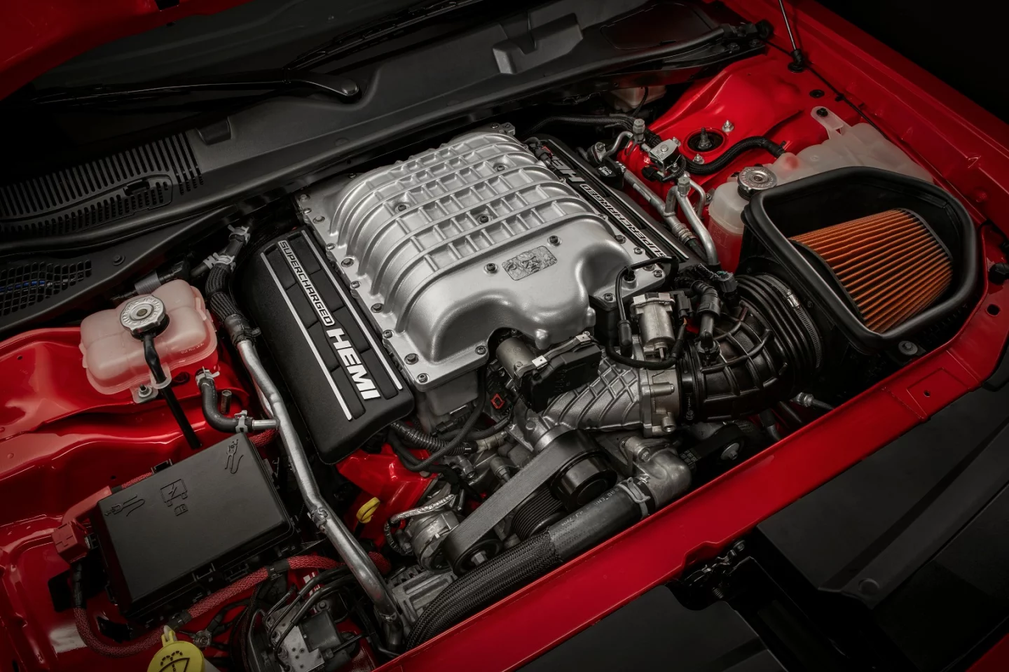 The engine in the Demon is based on the unit in the Hellcat