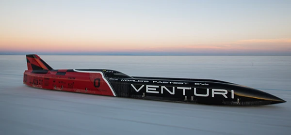 Venturi previously set the world record in 2010 and beat that mark by more than 30 mph this year
