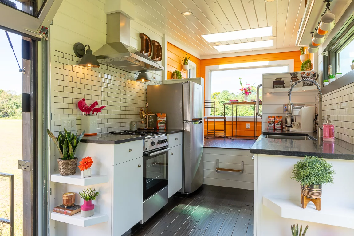 The Home That Runs on Dunkin' measures 275 sq ft (25 sq m)