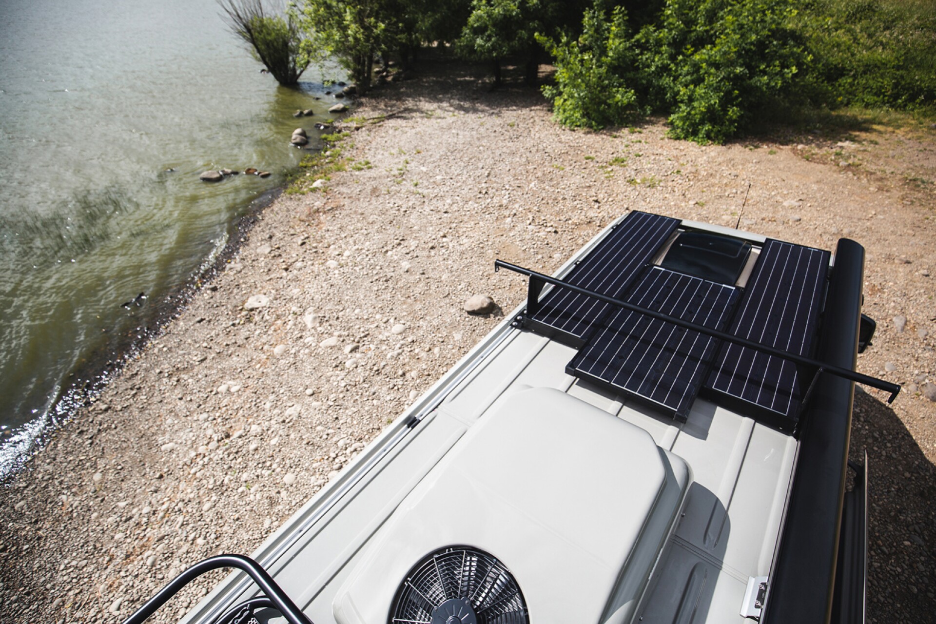 Next Gen offgrid camper van drops weight with ultralight cots and