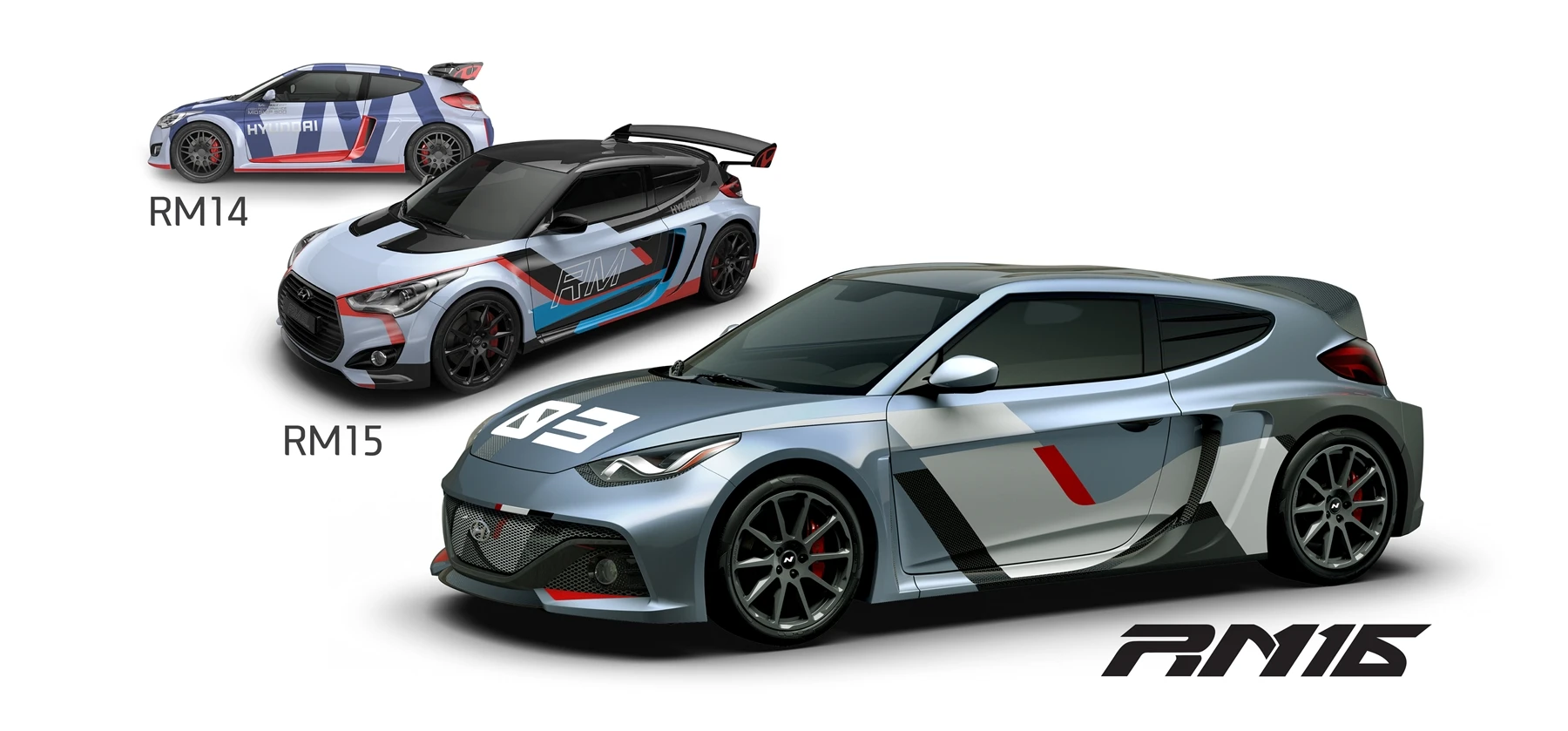 Hyundai says the RM16 concept builds upon the technologies used by its RM14 and RM15 predecessors