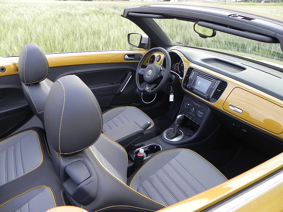 The exterior color is carried into the cabin on the door sills, upper dashboard, etc