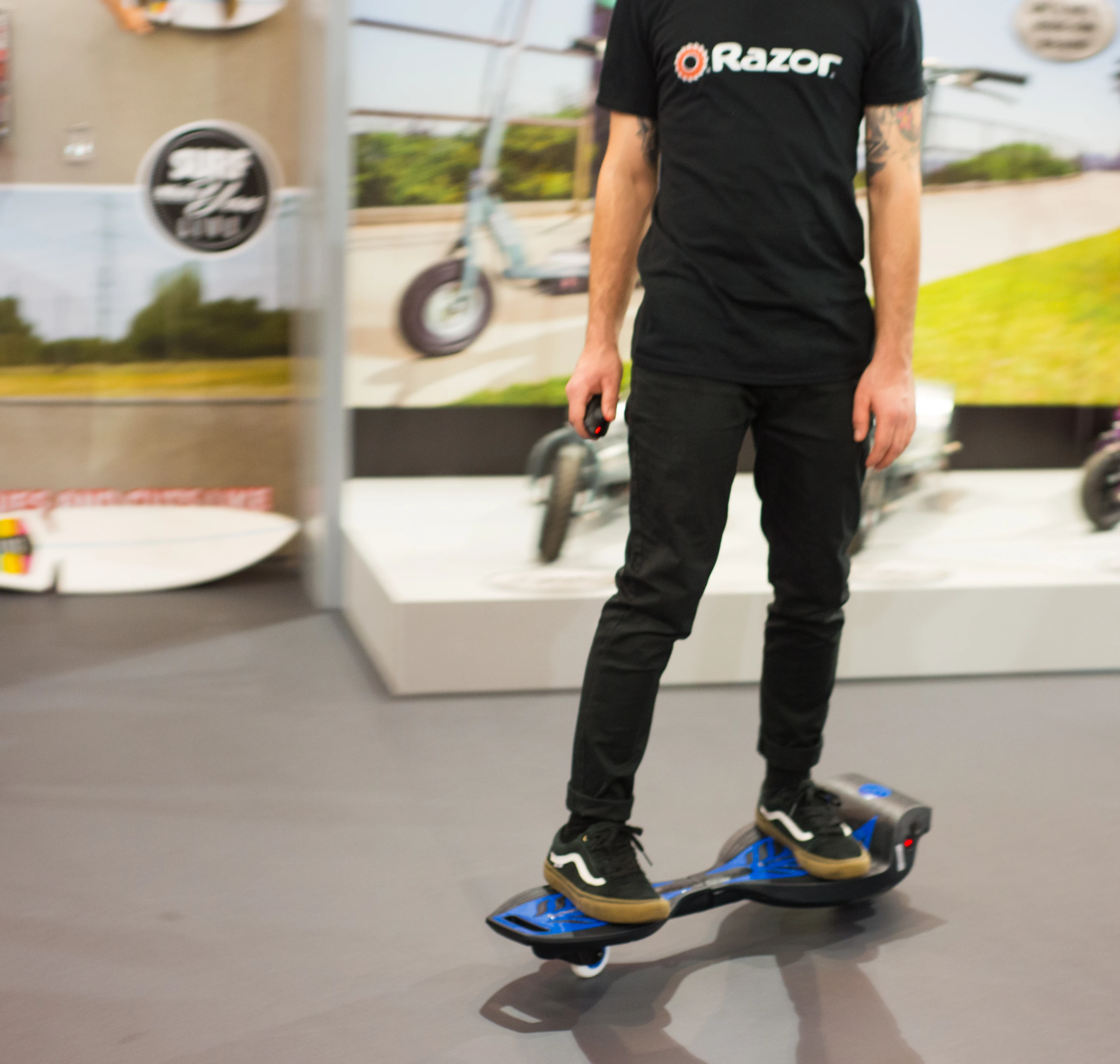 The professionals make riding the Razor RipStik Electric look easy