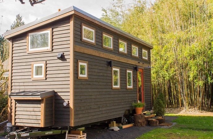The Hikari Box home features 14 windows which are made with double pane glass to provide a high insulation value and lots of natural light