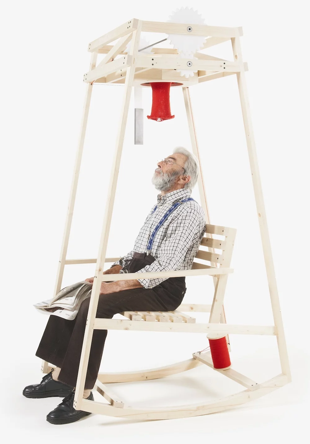 The Rocking-Knit was created by students Damien Ludi and Colin Peillex (Photo: ECAL/Nicolas Genta)