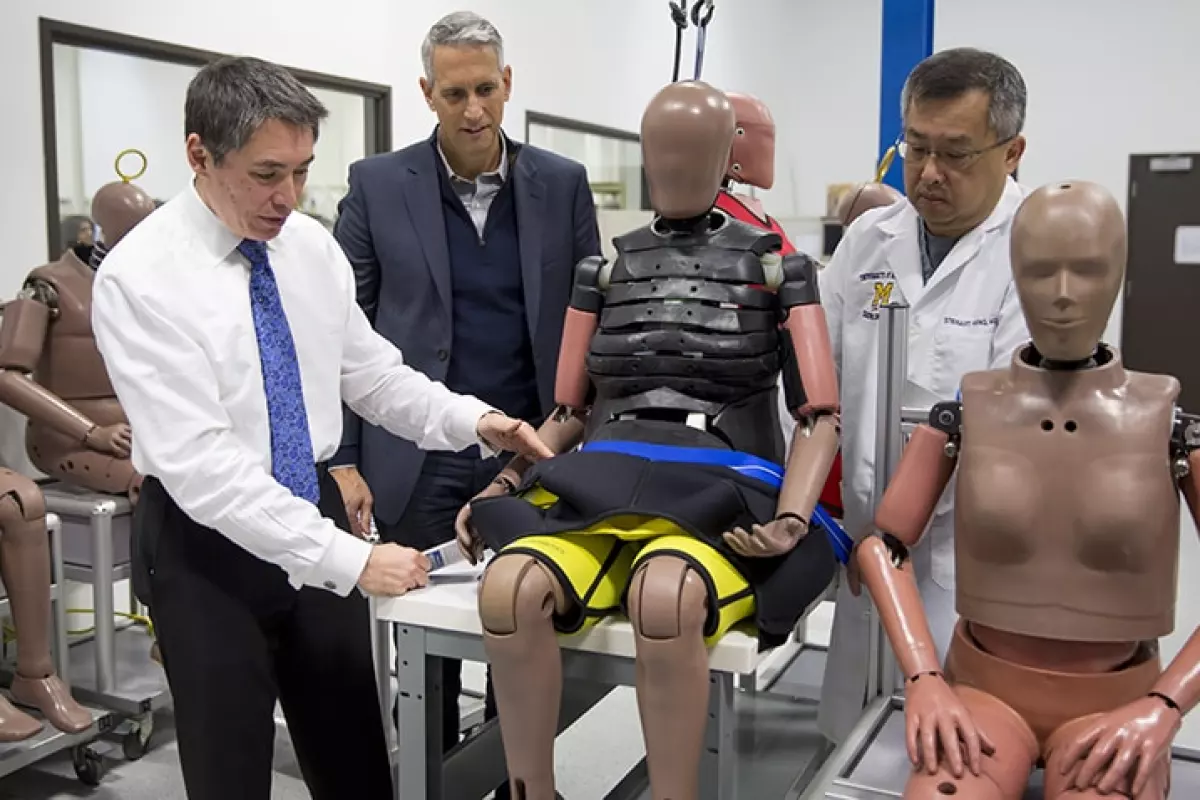 Crash test dummies are evolving to reflect a heavier and older boomer generation