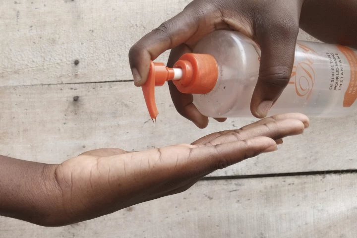 Typical alcohol-based sanitizing gels (pictured) start to lose their antimicrobial effect within 30 to 60 minutes of application to the skin