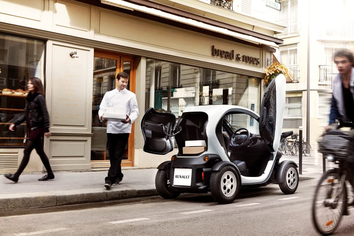 Renault has ripped out the passenger seat and modified the rear end cut-out to make a Cargo edition of its Twizy battery electric vehicle
