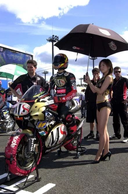 The Aprilia 250cc race bike