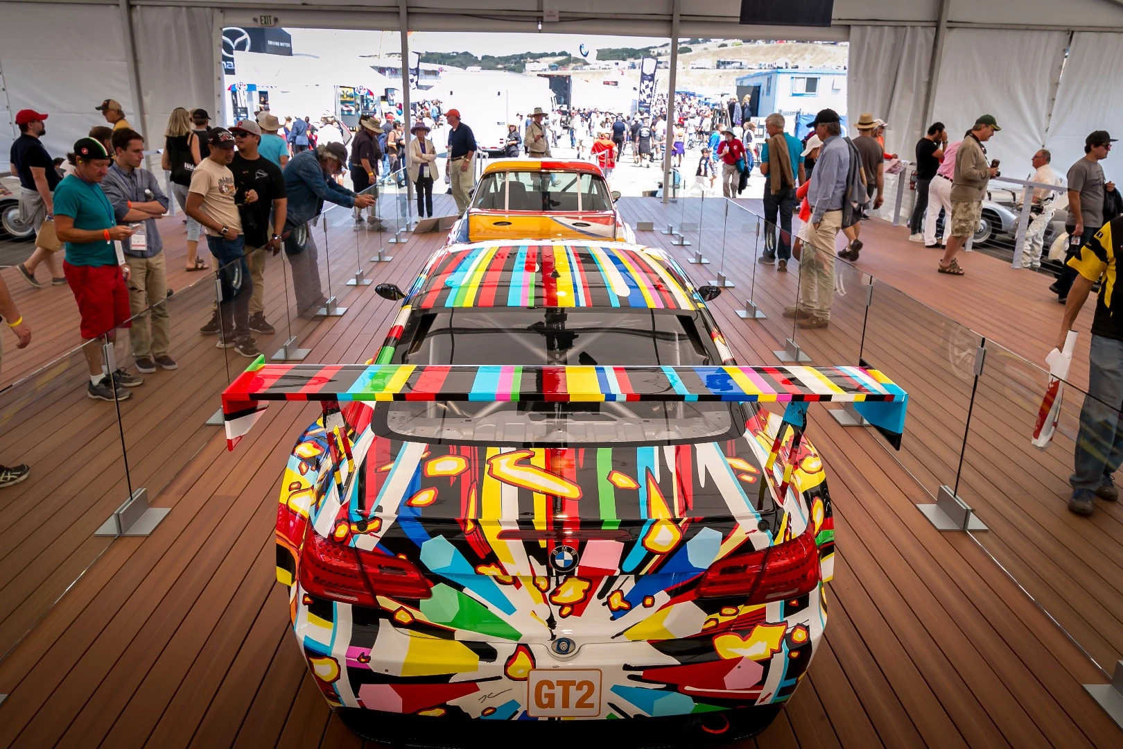 Back end of the Jeff Koons racing art car
