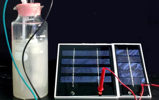 UCLA researchers have generated isobutanol from CO2 using a genetically engineered microorganism with solar electricity the sole energy input