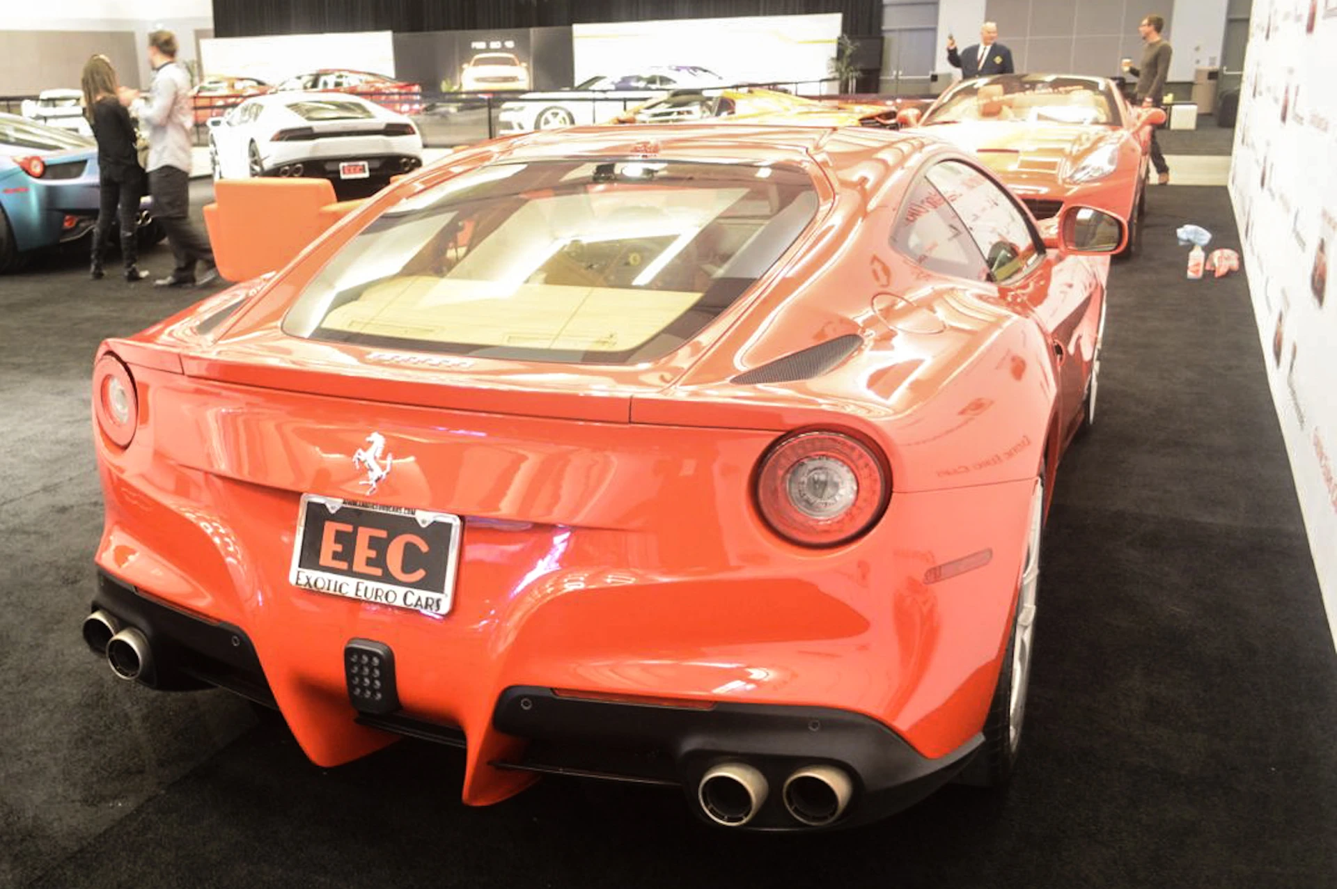 Ferrari F12berlinetta in exotics area (Photo: C.C. Weiss/Gizmag)
