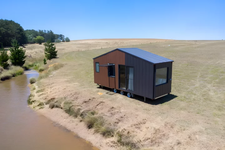 The Audrey by CozyCo Tiny Homes offers compact but comfortable living on wheels for up to two people