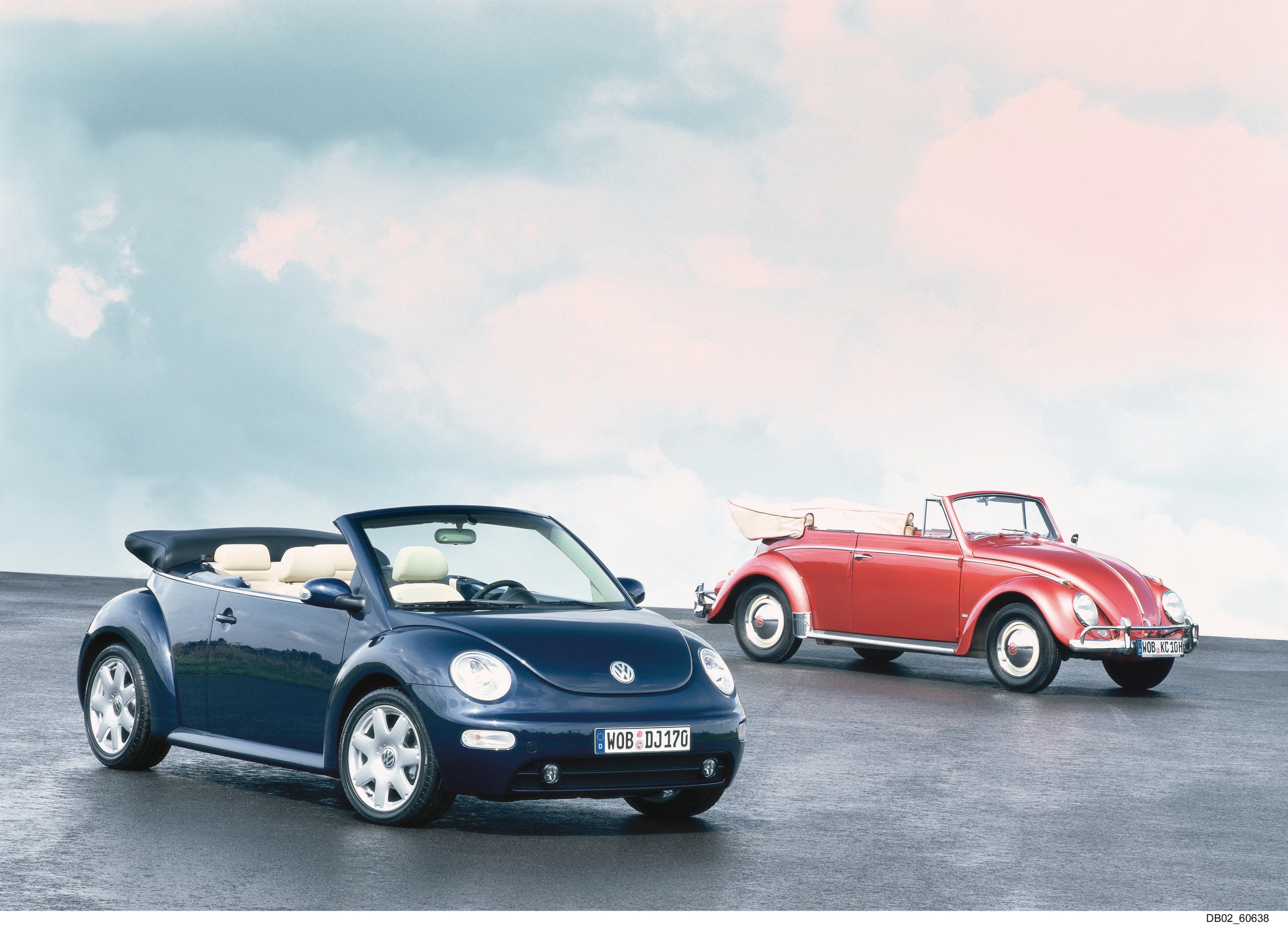 New Beetle Cabriolet and VW 1200 Beetle Cabriolet