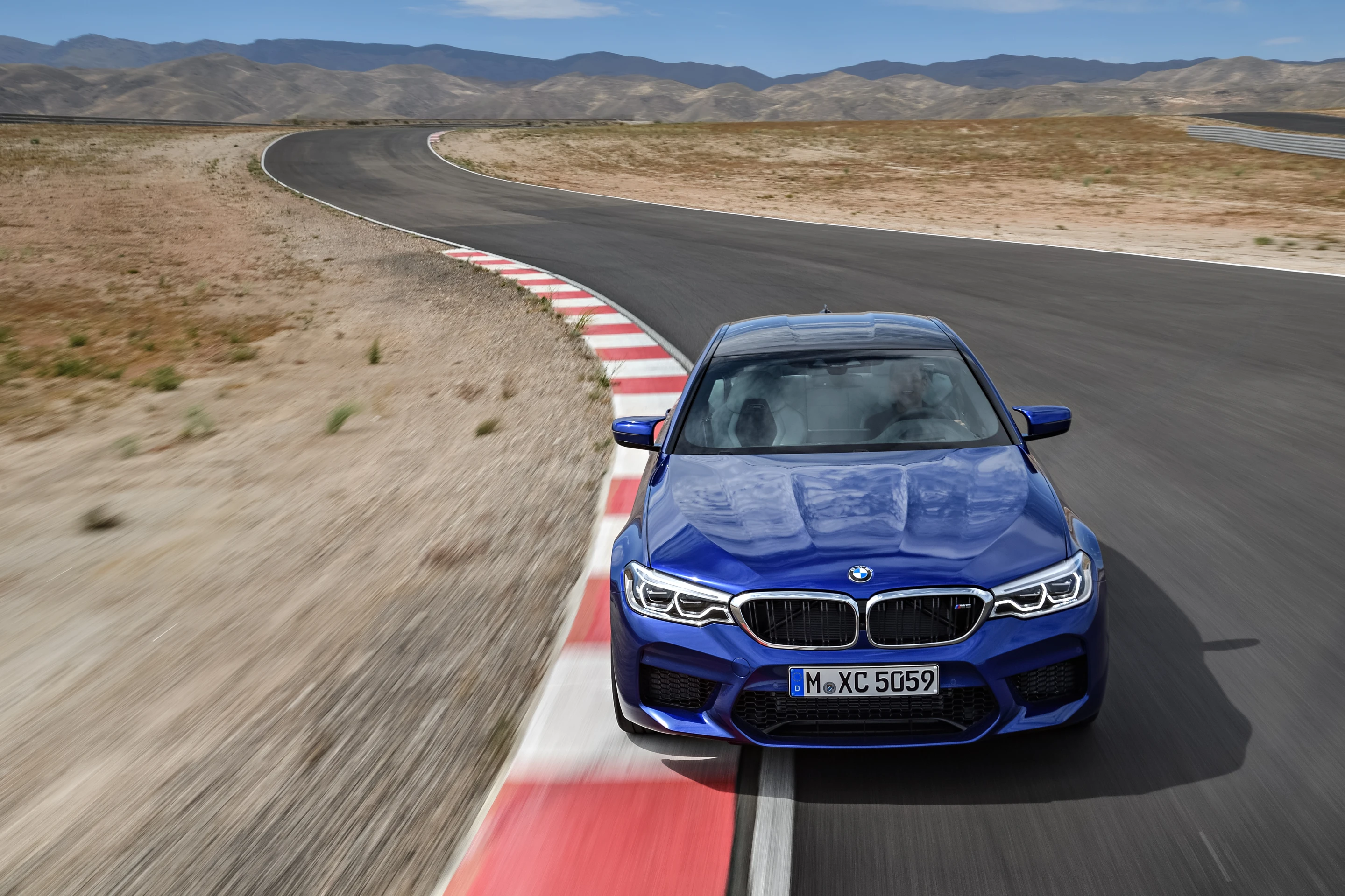 The hood on the M5 is unique to the car