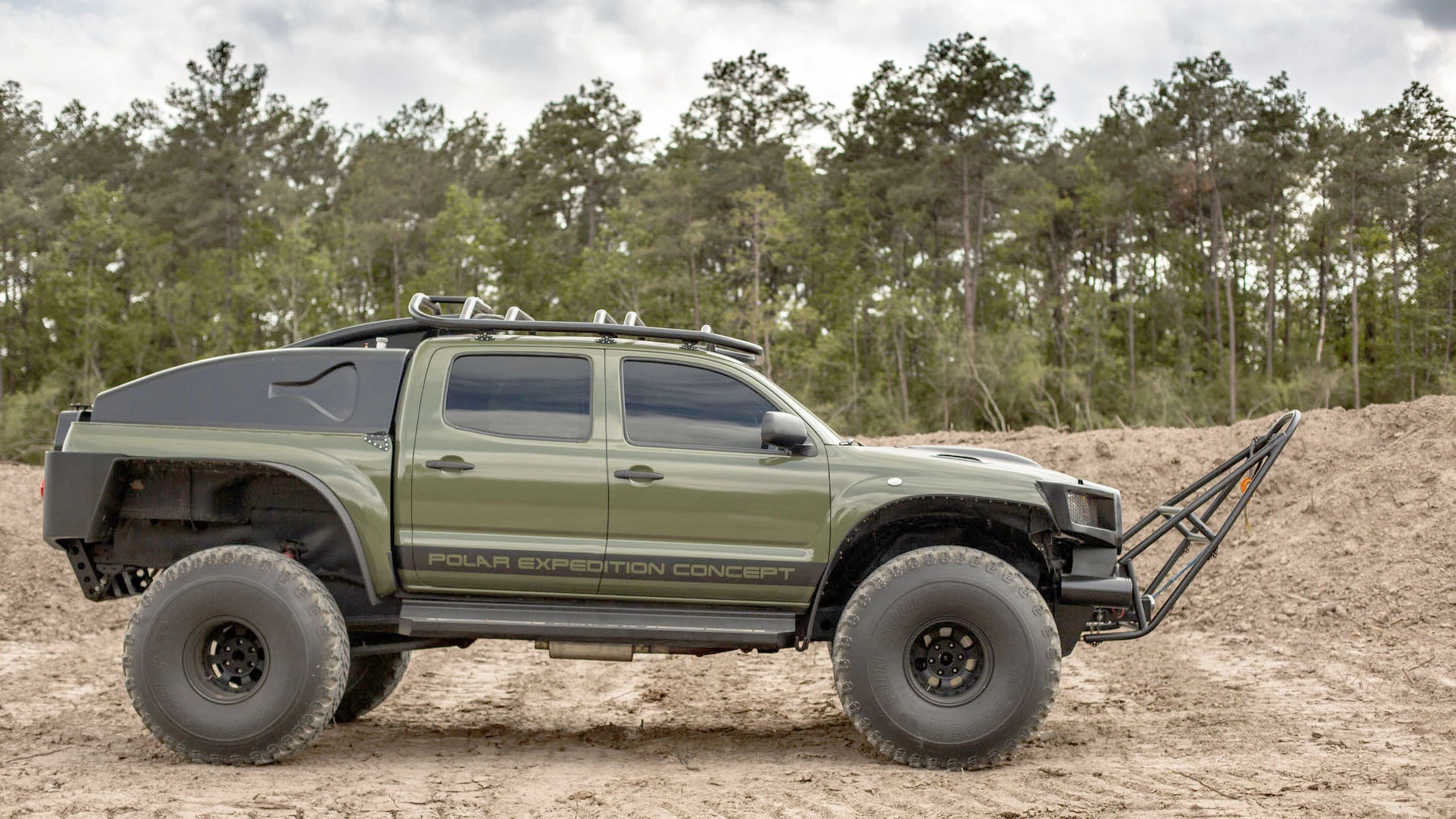 For auction: an instant starter kit for would-be polar explorers in the form of the world record setting Thomson Reuters Eikon Polar Expedition vehicle that began life as a 2010 Toyota Tacoma