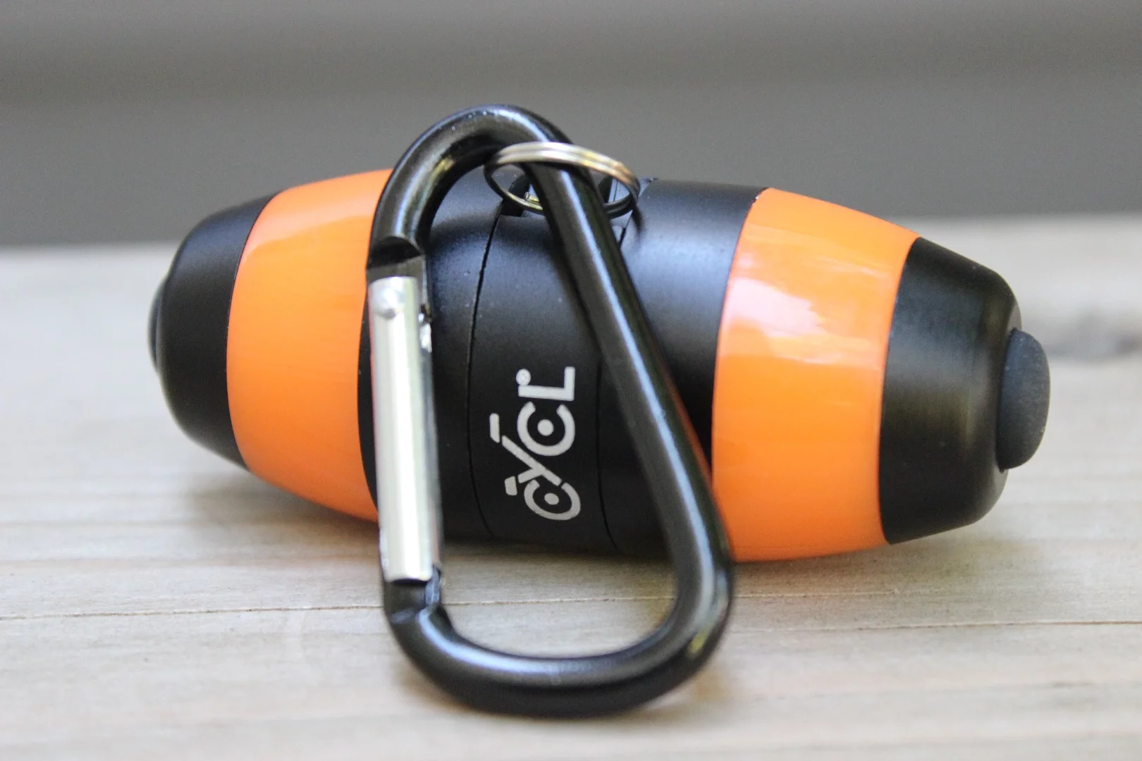 The two WingLight LED modules can be magnetically stuck together end-to-end, to form one unit that can then be tossed in a bag or hung off a pack using an included carabiner