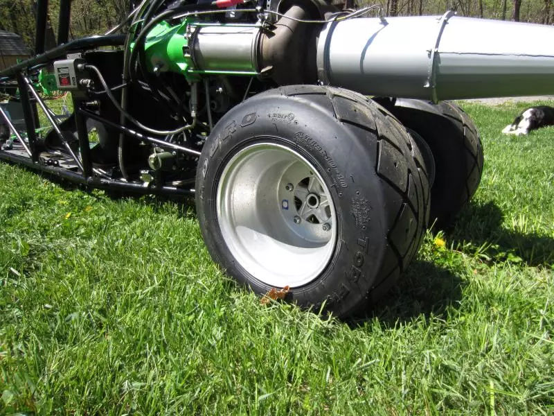 Jet Powered Junior Dragster chassis and engine