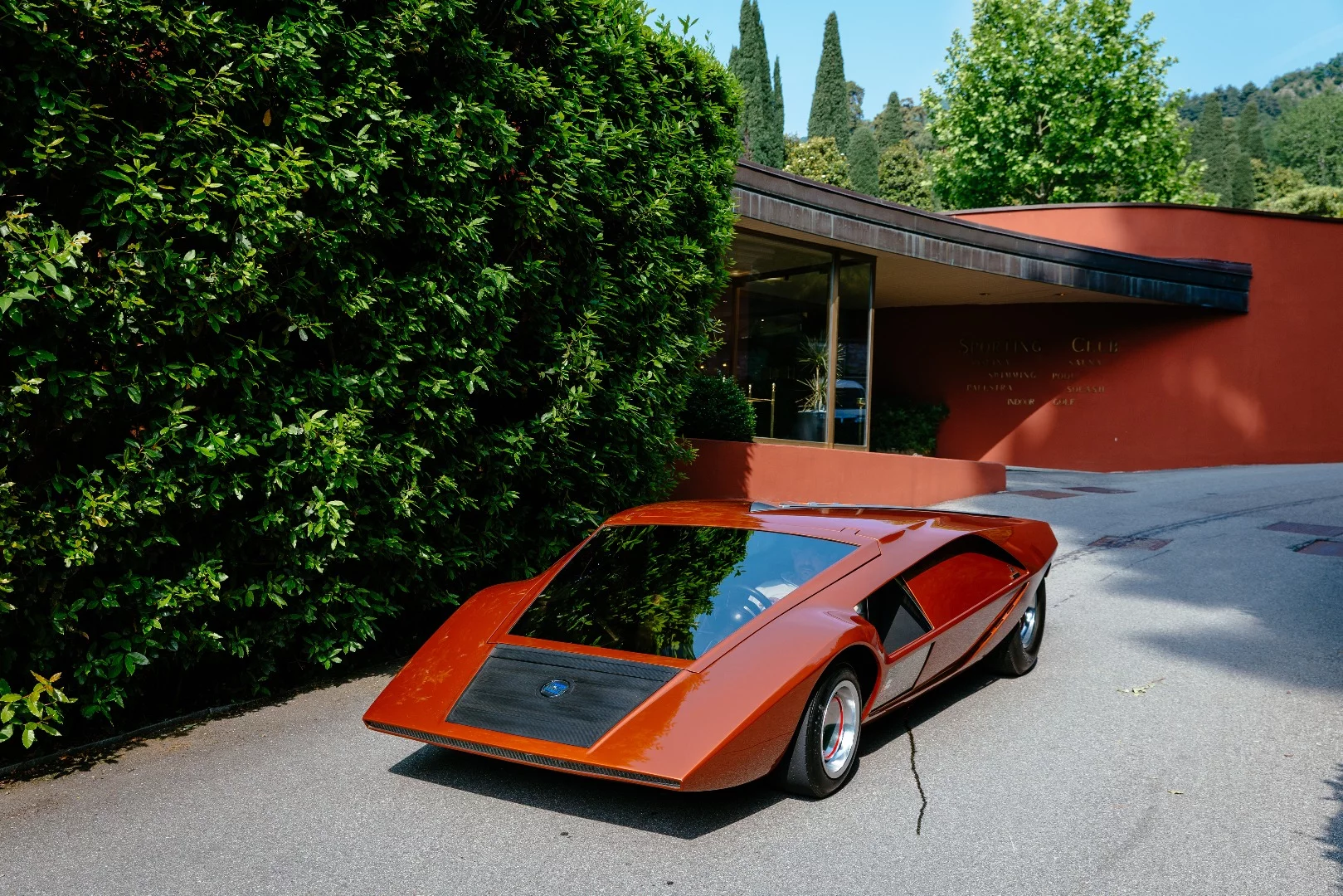 The spectacular Stratos Zero Concept became globally recognisable when the star-de-jour of the day, Michael Jackson, produced the 1988 American anthology musical art film Moonwalker. In the film, Jackson morphs into this car which then flies past the bad guys and out of harm's way. Despite the Lancia Stratos Zero Coupé's stunning looks and pristine condition, it was far from favourite for the gong, as the field contained some instantly recognisable cars and motorcycles from memorable movies. Owner: Phillip Sarofim, United States
