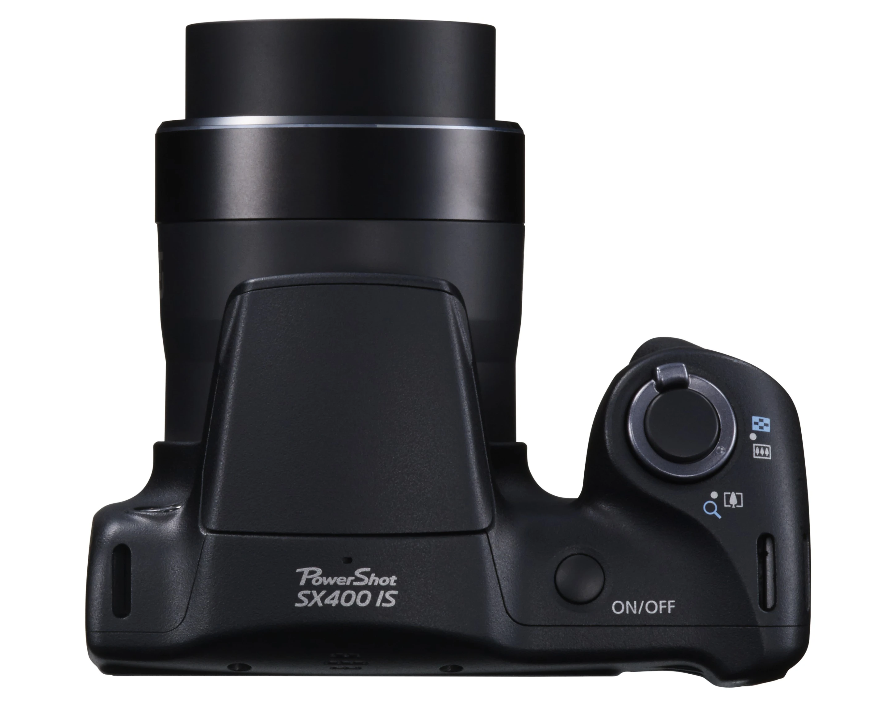 The Canon PowerShot SX400 IS measures 104.4 x 69.1 x 80.1 mm (4.1 x 2.7 x 3.2 inches) and weighs 313 g (11 oz)
