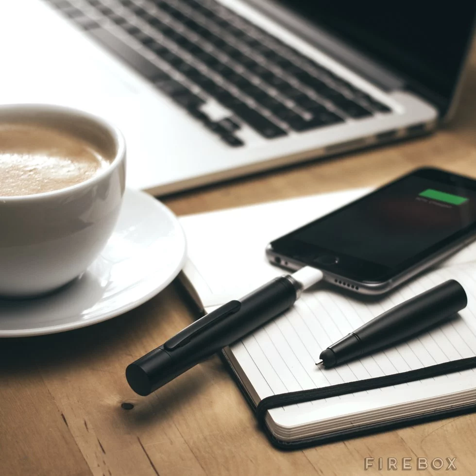 The Power Pen can work as a pen, stylus or a 700 mAh backup battery for your phone