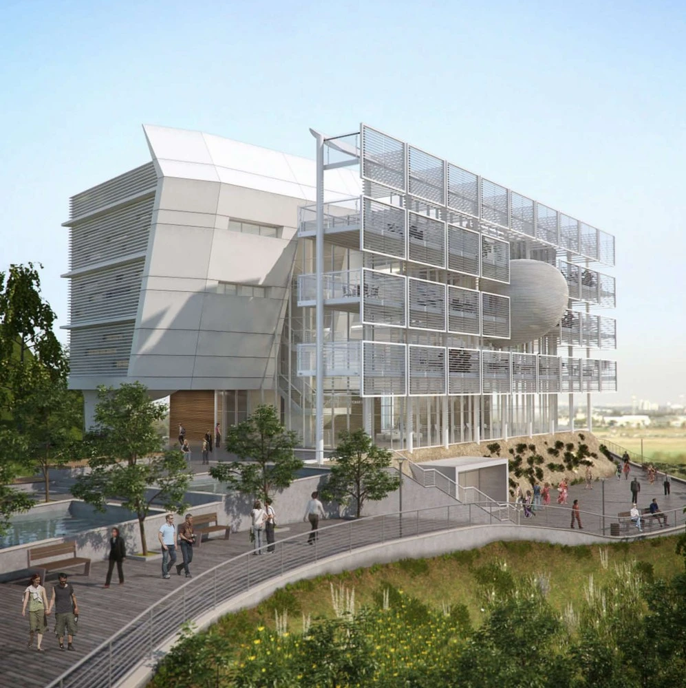 Founded by Dame Shirley Porter, the school is the only multidisciplinary graduate research and teaching institution of environmental studies in Israel (Image: Axelrod-Grobman Architects)