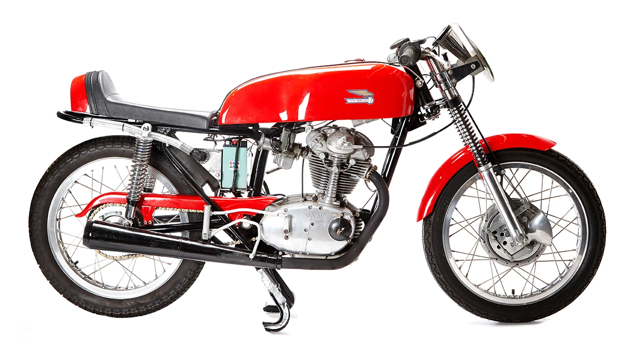 Purchased from the deceased estate of a former Ducati dealer in the USA and stored for 12 years, this 1963 Ducati 250cc Racer has undergone a complete restoration with upgrades where required. The engine was rebuilt by Ian Gowanloch, Australia' premier Ducati restoration and tuning specialist before he retired to his parts farm and has not been run since. The bike is ready to race, or sit in the lounge or reception as an art work in its own right. Estimate: NZD$9,000 to $12,000 (US$6,000 - $7,500)