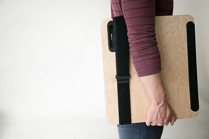 It folds down flat for transport