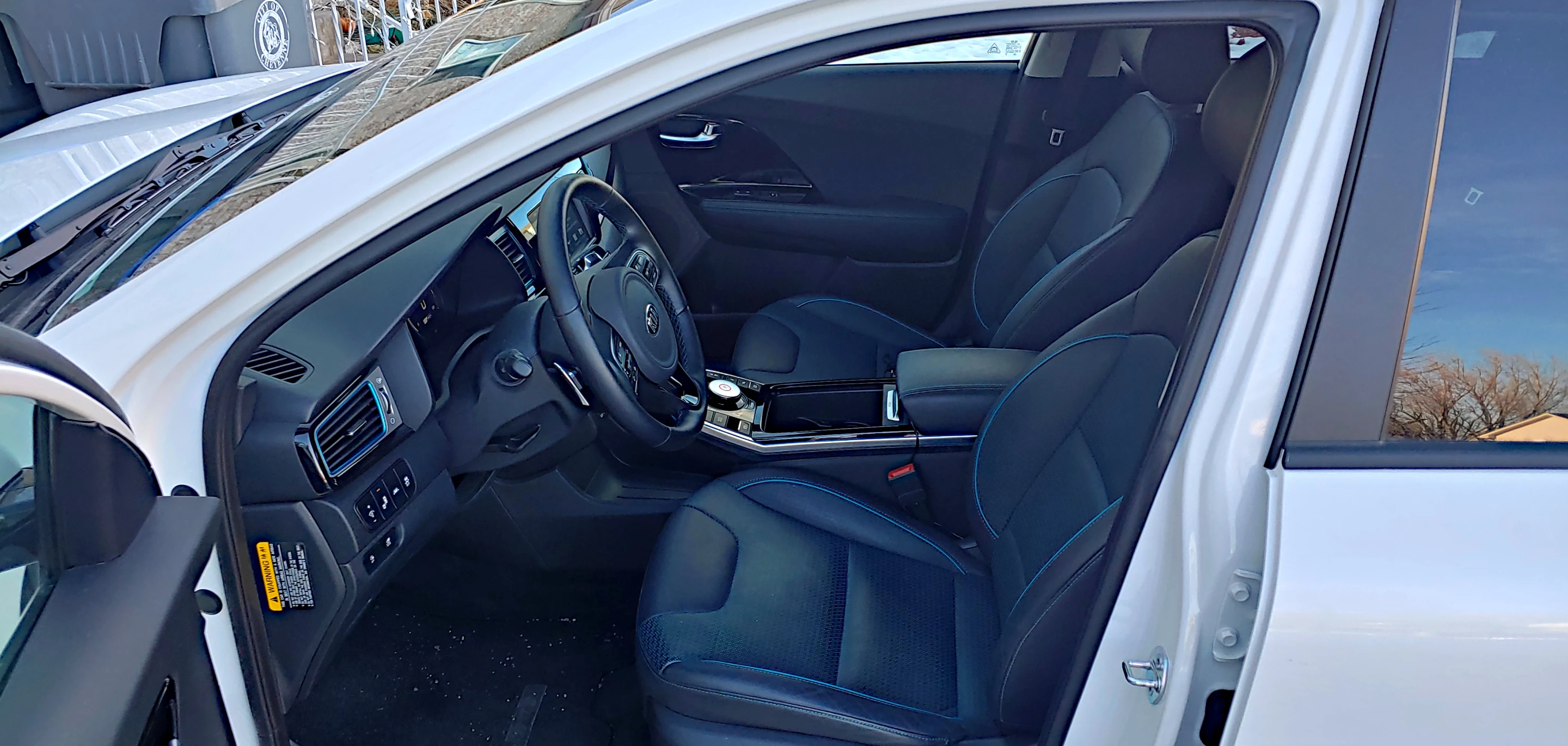 Getting into and out of the Kia Niro EV is ergonomic and easy, thanks to smart design elements like the tall door openings and low sills