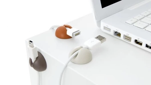 Bluelounge's CableDrops hold all your cables and power cords