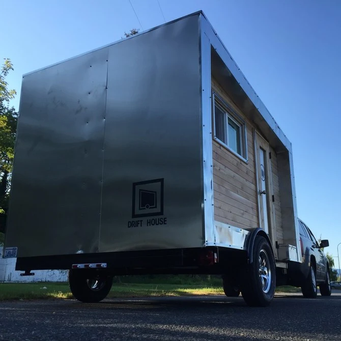 It's not the most aerodynamic or well-equipped trailer out there, but the Drifter does boast an aesthetic cedar-and-aluminum design and starting price of US$6,250