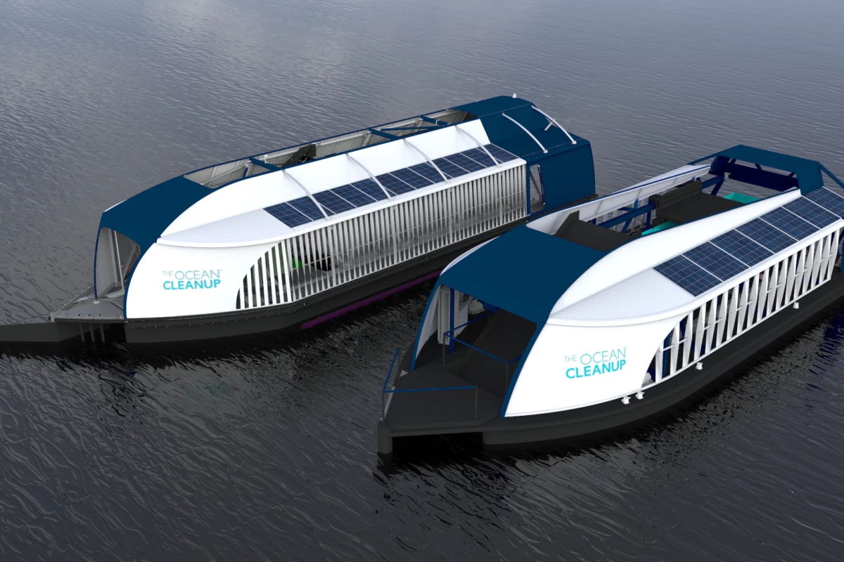 For the third generation Interceptor, improvements have been made to the conveyor, shuttle, dumpsters and barge