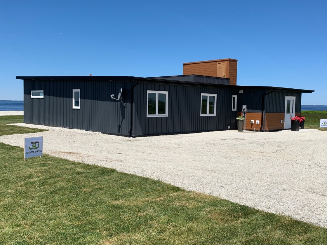 The home is a great example of how recycled plastic can be put to good use