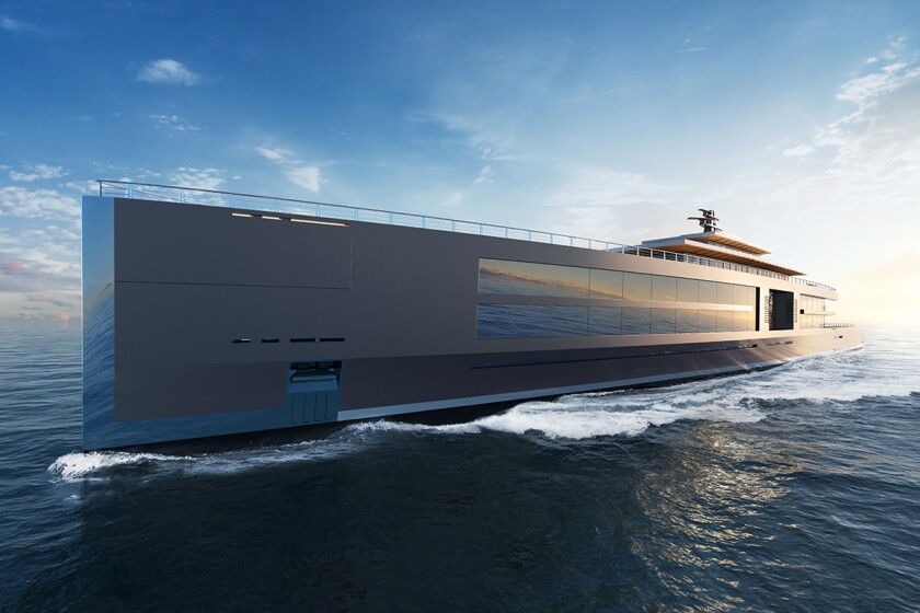 Dutch yacht design firm Sinot recently presented its 120-meter (394-ft) concept yacht during the Monaco Yacht Show 2017