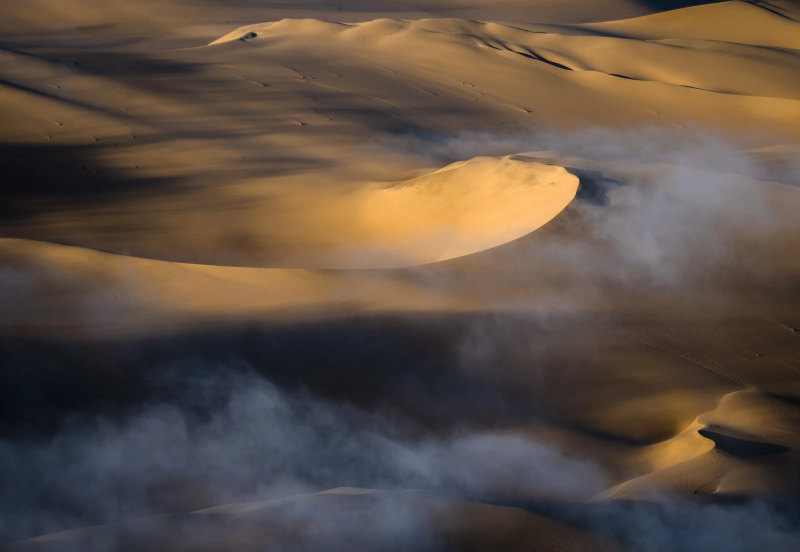 Cloudy desert, Namibia