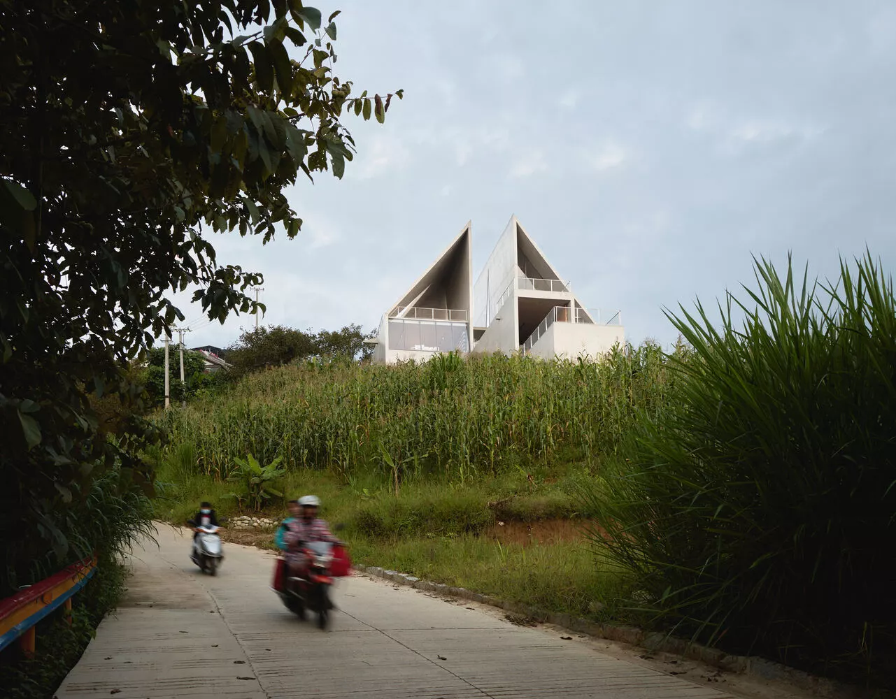 A bookstore that doubles as a cultural beacon within a historical village